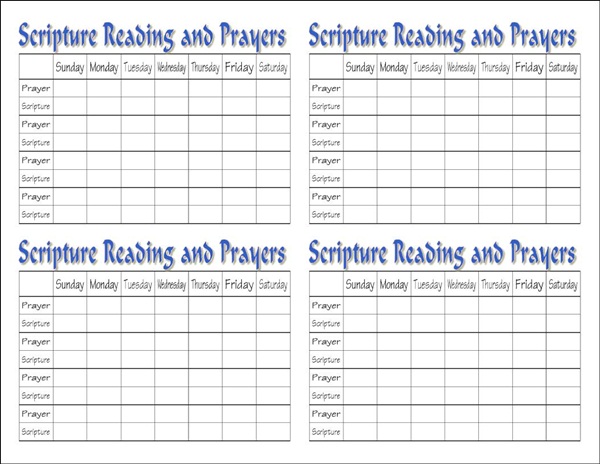 Scripture Chart
